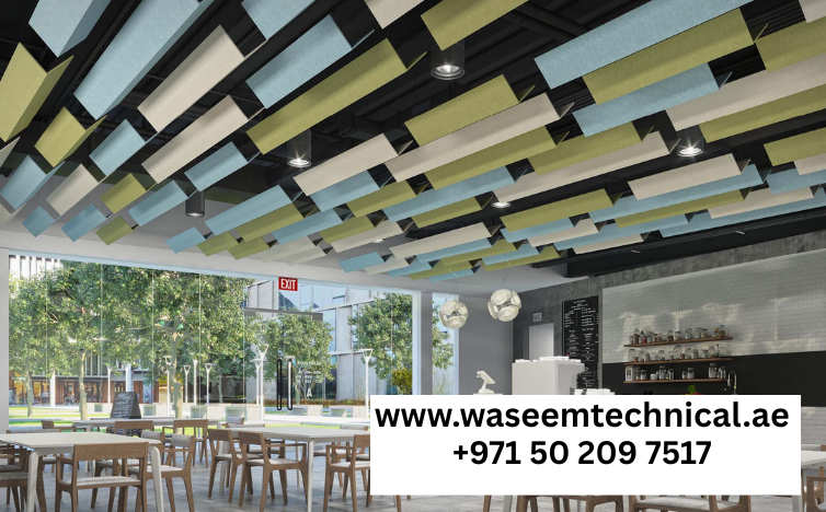 Ceiling Baffles for Open Offices and Cafés
