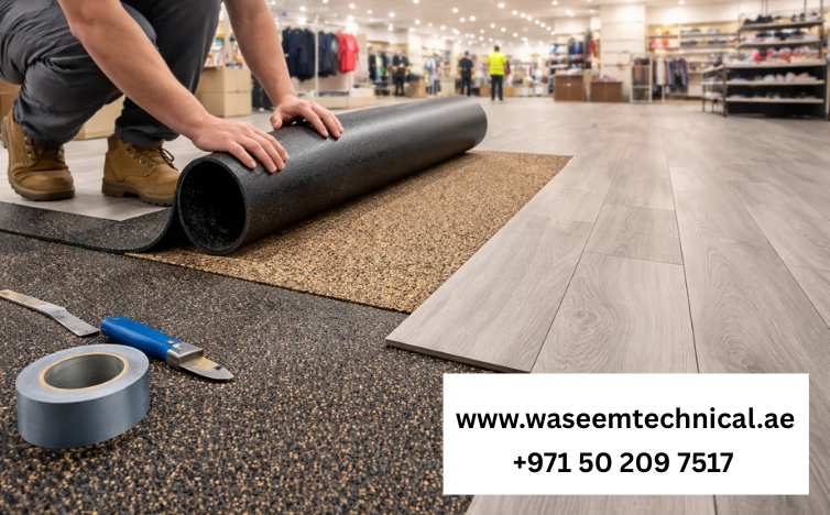 Acoustic Floor Underlay for Retail Spaces in Ajman
