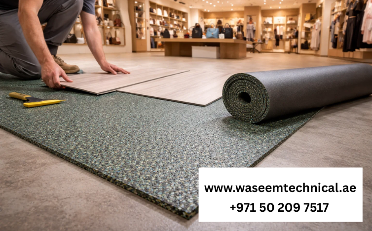 Acoustic Floor Underlay for Retail Spaces in Ajman