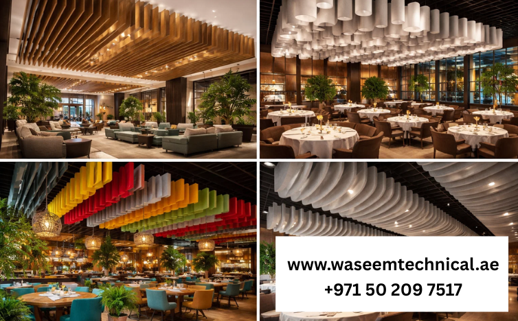 Acoustic Baffles Services in Sharjah for Hotels & Restaurants
