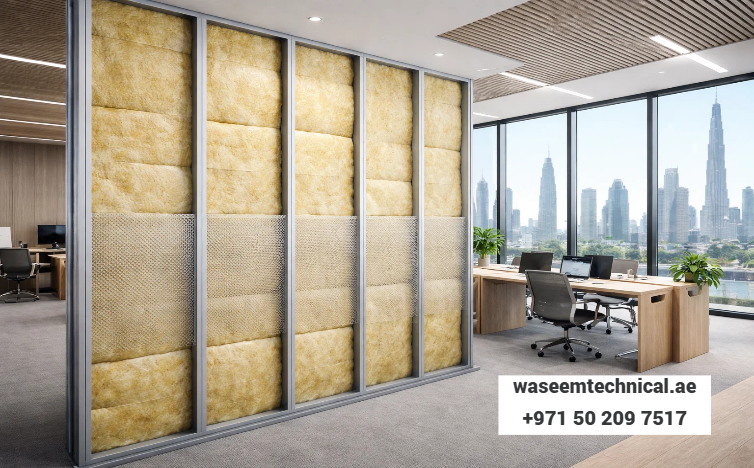 Fiberglass Acoustic Wall Insulation for Dubai Offices
