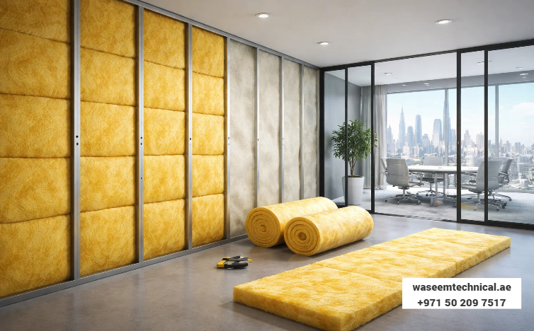 Fiberglass Acoustic Wall Insulation for Dubai Offices