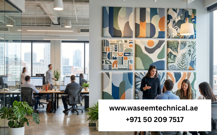 Printed Acoustic Panels for Modern Dubai Offices