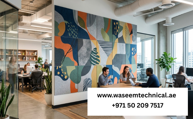 Printed Acoustic Panels for Modern Dubai Offices