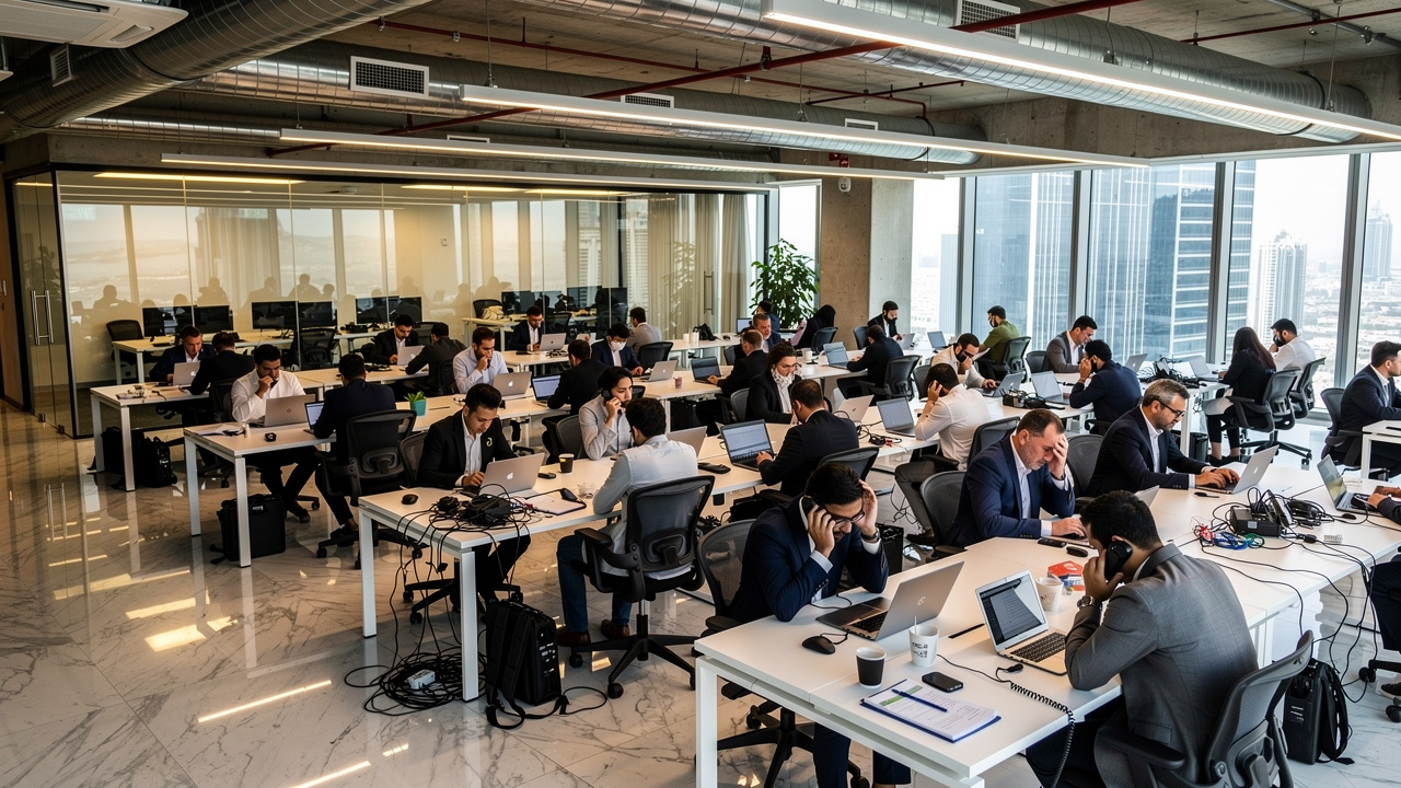 Employees struggling with noise in open-plan Dubai office